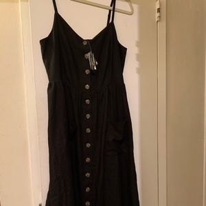 Reitmans Black Linen Dress